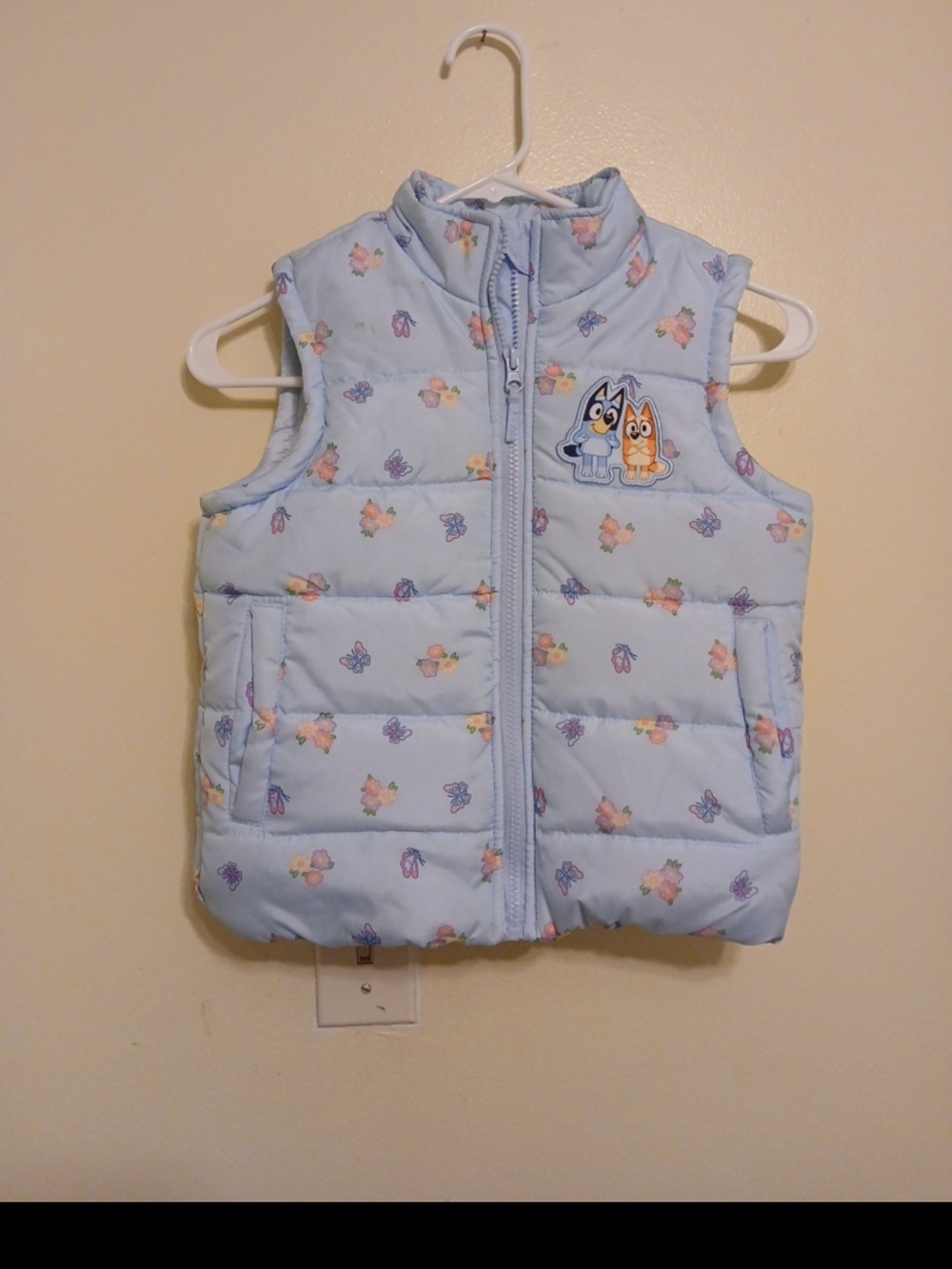 Disney's Bluey & Bingo Light Blue Puffer Vest